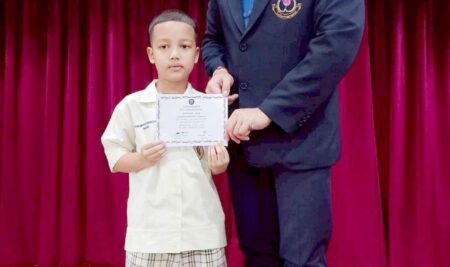 นักเรียนคนเก่งระดับ G.1-6 ของเราที่มีความตั้งใจและพากเพียร ได้รับรางวัลเขียนศัพท์ Dictation ครั้งที่ 1/2568